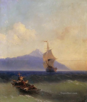 イワン・コンスタンティノヴィチ・アイヴァゾフスキー Painting - 海の夜 ロマンチックなイワン・アイヴァゾフスキー ロシア
